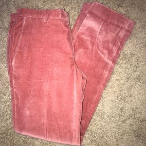 Beautiful Pink Velvet Men’s Pants, NWOT